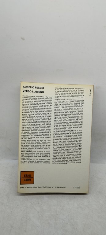 aurelio peccei verso l'abisso