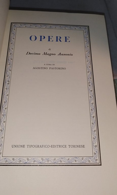 ausonio opere classici utet | Immagine Gallery 6