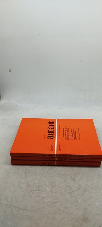 aut aut rivista bimestrale fondata da enzo paci 3 volumi …