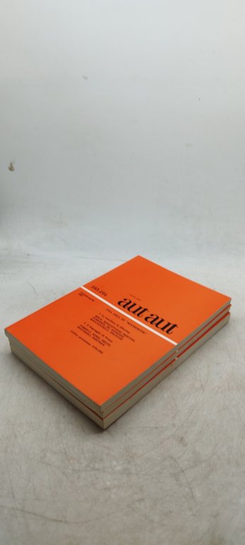 aut aut rivista bimestrale fondata da enzo paci 3 volumi …