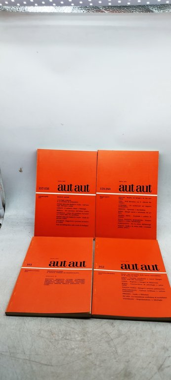aut aut rivista bimestrale fondata da enzo paci 4 volumi …
