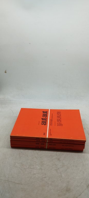 aut aut rivista bimestrale fondata da enzo paci 4 volumi …