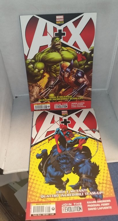 avengers vs x-men + conseguenze + eroi e mutanti panini …