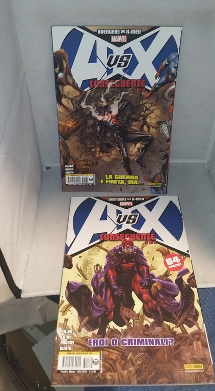 avengers vs x-men + conseguenze + eroi e mutanti panini …