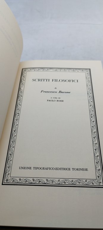 bacone classici utet