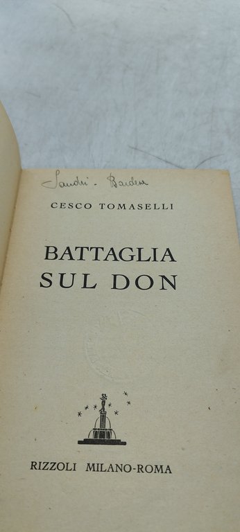 battaglia sul don cesco tomaselli rizzoli