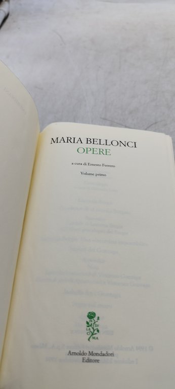 bellonci opere mondadori i meridiani