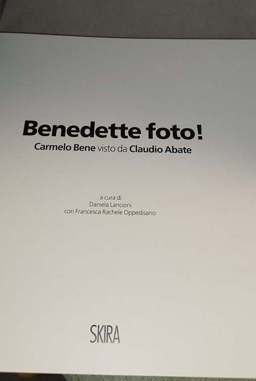 benedette foto carmelo bene visto da claudio abate | Immagine Gallery 5
