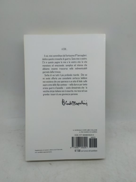 benito mussolini il mio diario di guerra 1915-1917 il giornale …