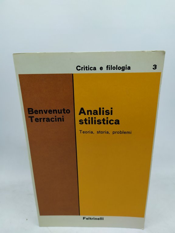 benvenuto terracini analisi stilistica teoria storia problemi feltrinelli | Immagine Gallery 1