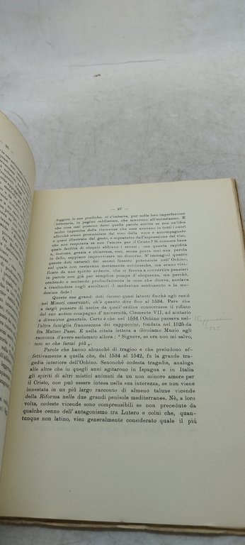 bernardino ochino e la riforma in italia