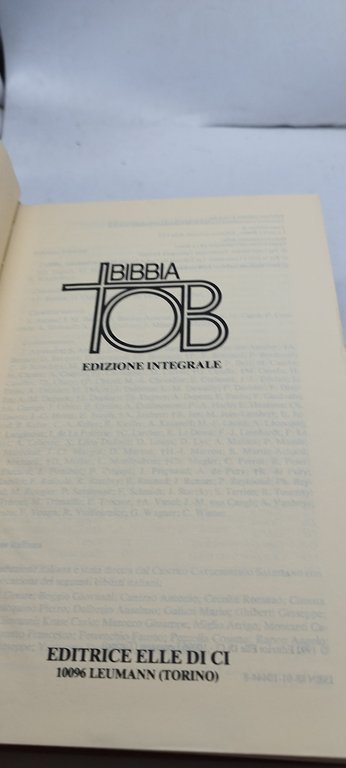 bibbia tob