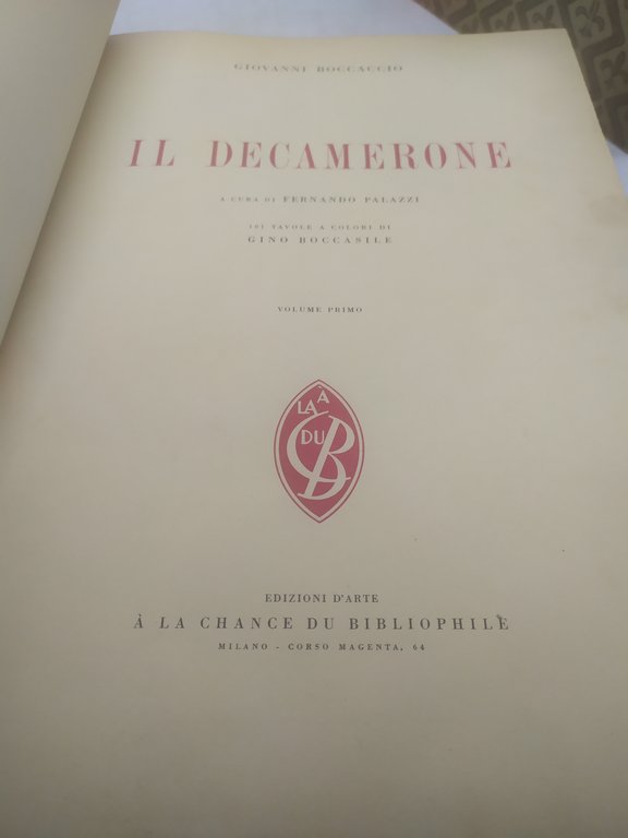 boccaccio il decamerone fernando palazzi gino boccasile 2 volumi