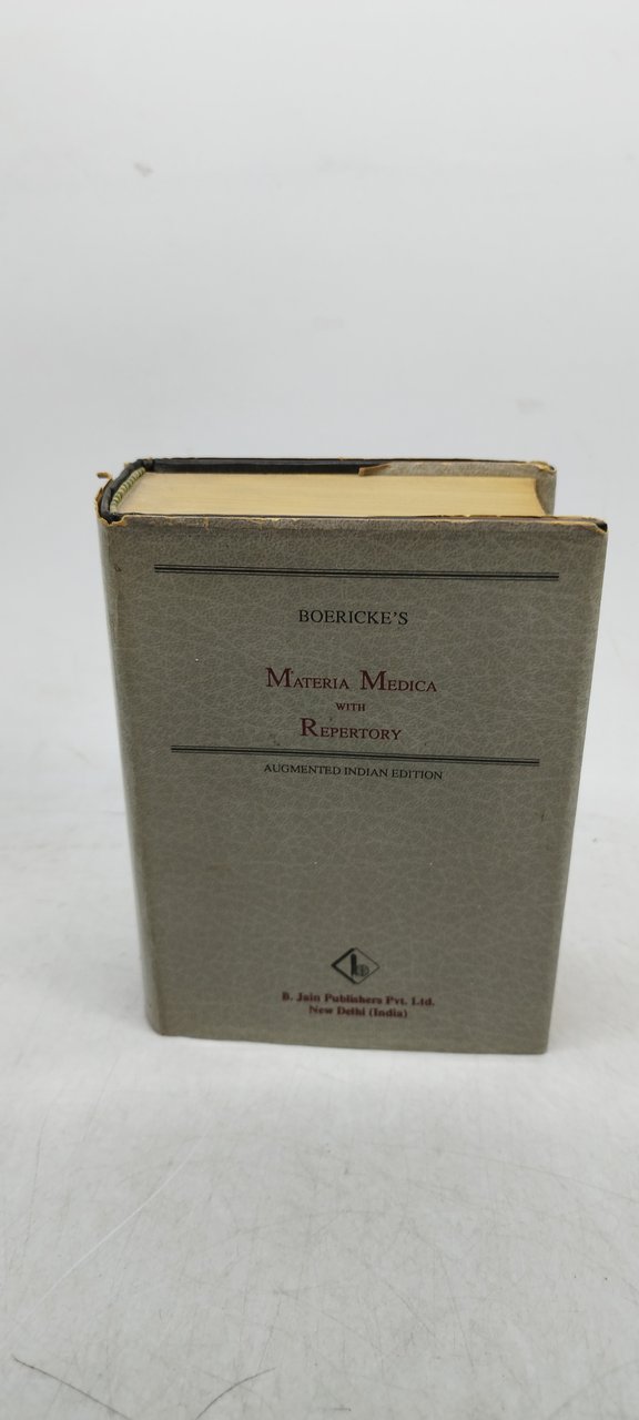 boericke's with repertory augmented indian edition
