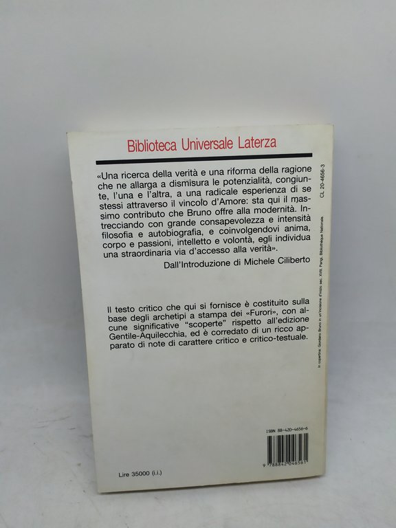 bruno eroici furori biblioteca universale la terza