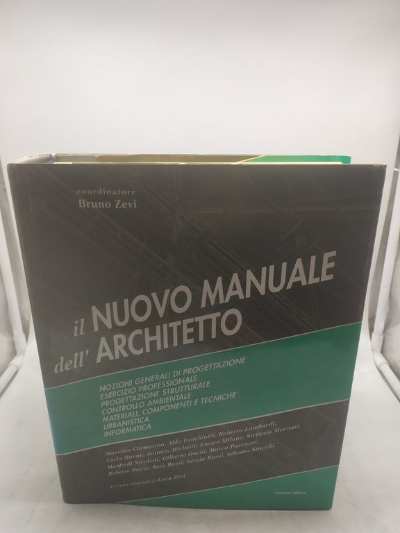 bruno zevi il nuovo manuale dell'architetto 