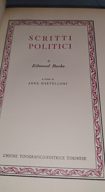 burke scritti politici classici utet | Immagine Gallery 7
