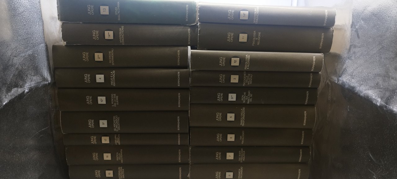 c.g.jung opere 20 volumi boringhieri volumi sottolineati evidenziati a colori …