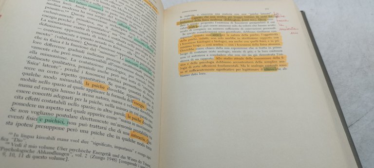 c.g.jung opere 20 volumi boringhieri volumi sottolineati evidenziati a colori …