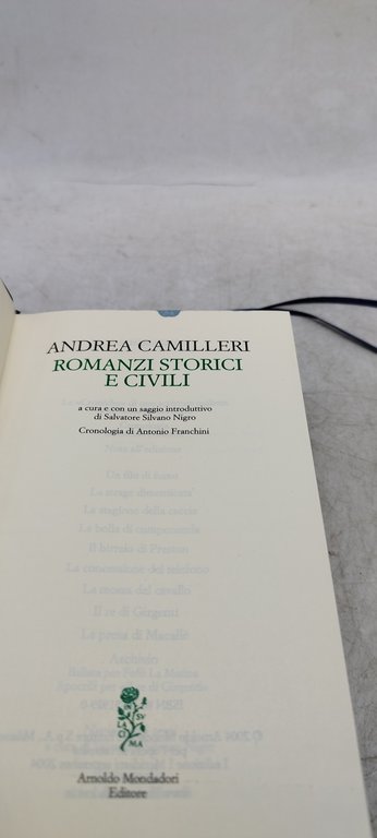 camilleri romanzi storici e civili meridiani mondadori