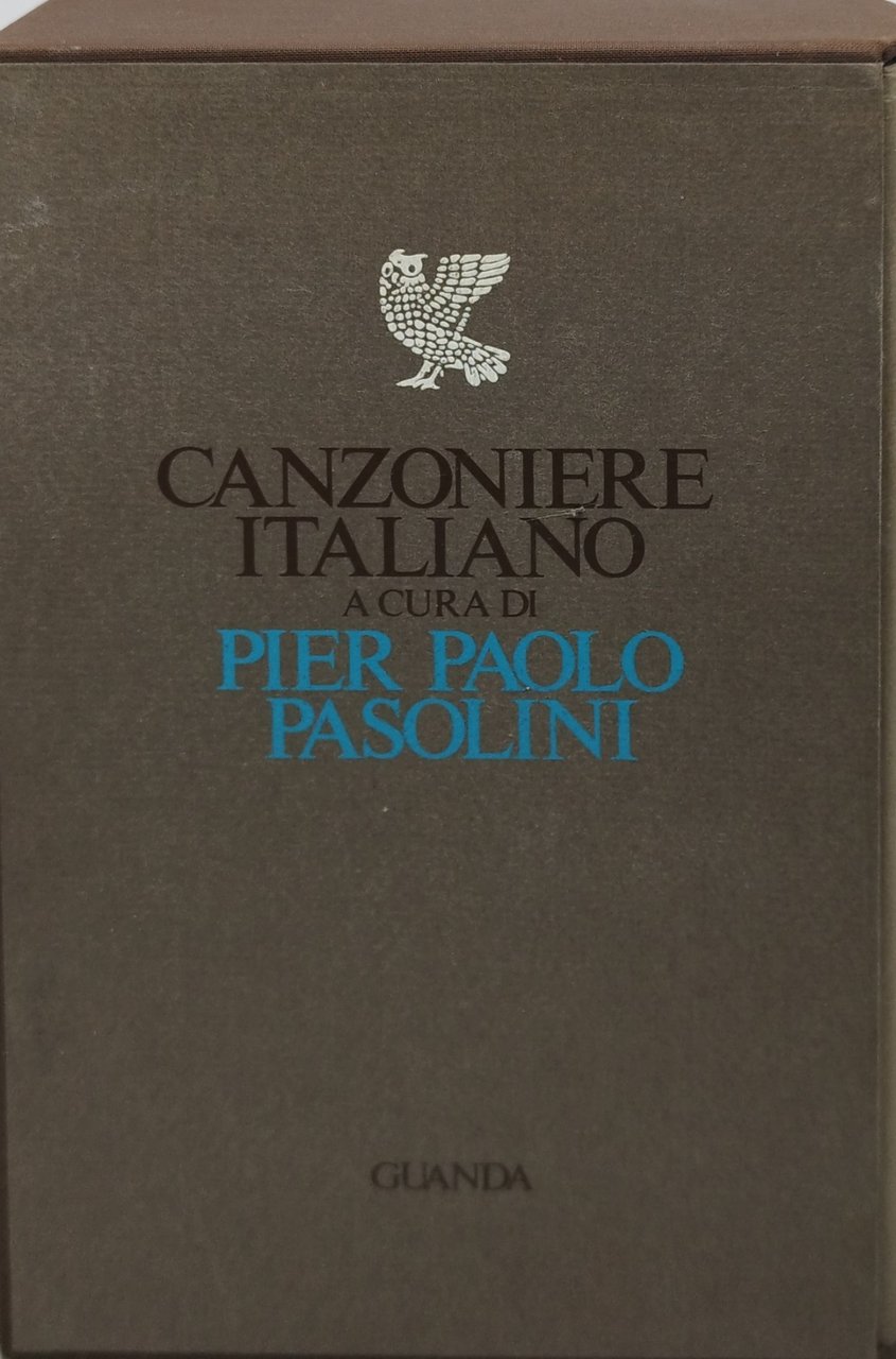 canzoniere italiano a cura di pier paolo pasolini