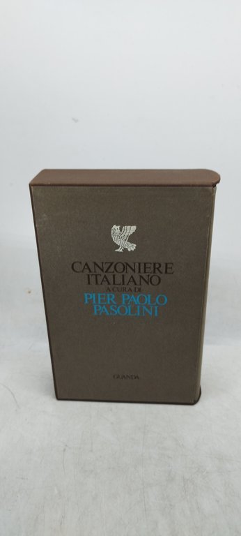 canzoniere italiano a cura di pier paolo pasolini