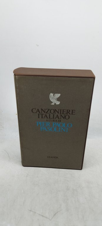 canzoniere italiano a cura di pier paolo pasolini