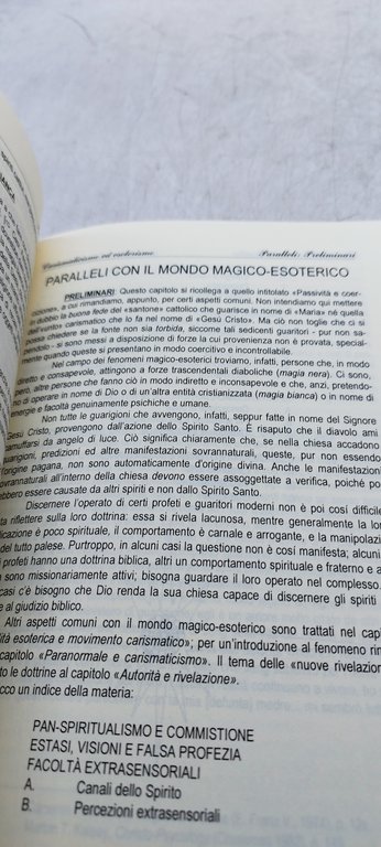 carismosofia paralleli fra occultismo e carismaticismo