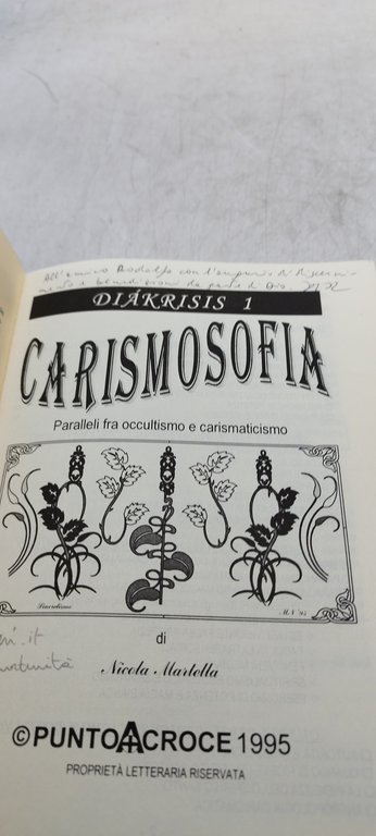 carismosofia paralleli fra occultismo e carismaticismo