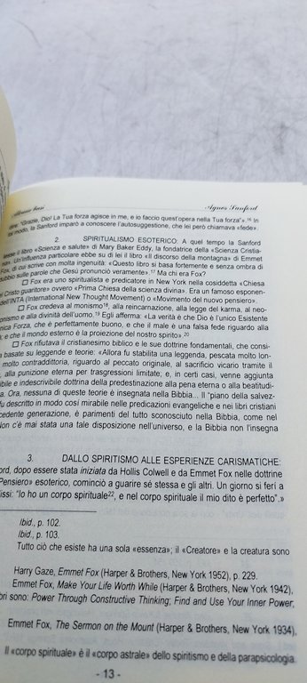 carismosofia paralleli fra occultismo e carismaticismo