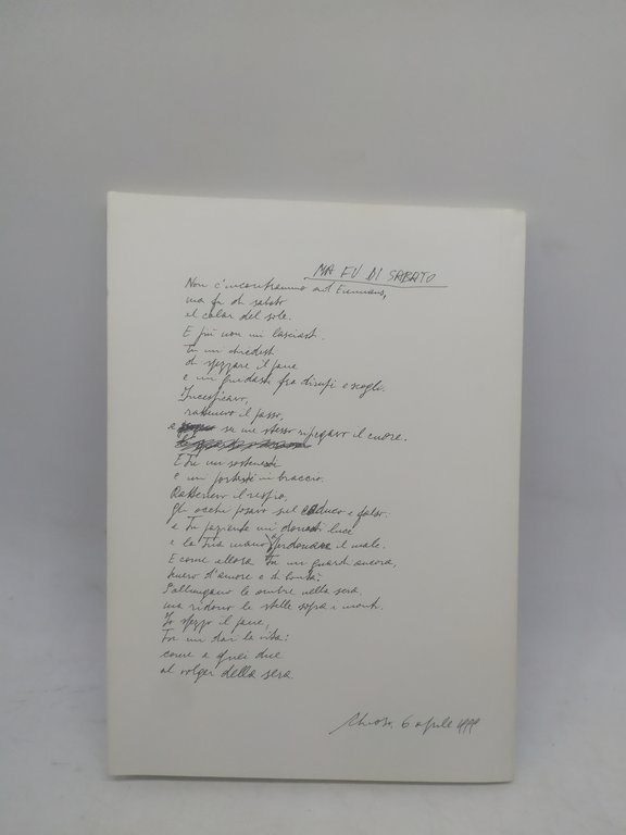 carlo calori non c'incontrammo ad emmaus ma fu di sabato …