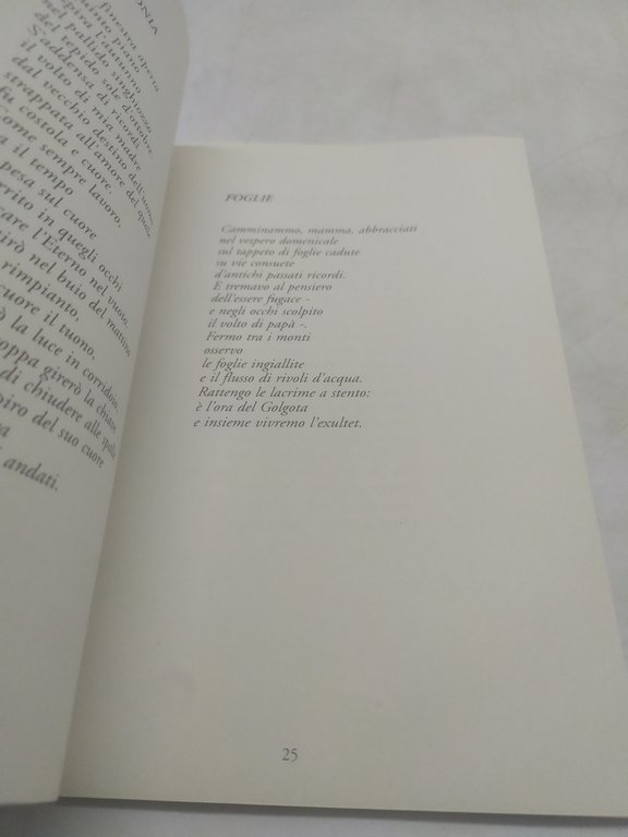 carlo calori non c'incontrammo ad emmaus ma fu di sabato …