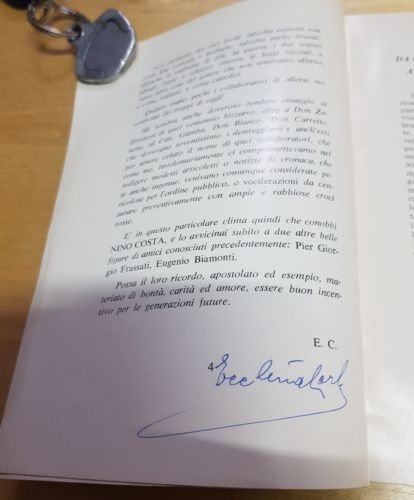 CARLO ECCLESIA RIEVOCANDO NINO COSTA AUTOGRAFO