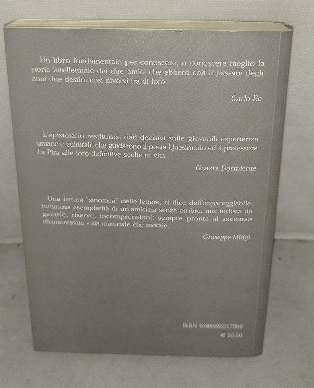 carteggio giorgio la pira salvatore quasimodo | Immagine Gallery 2