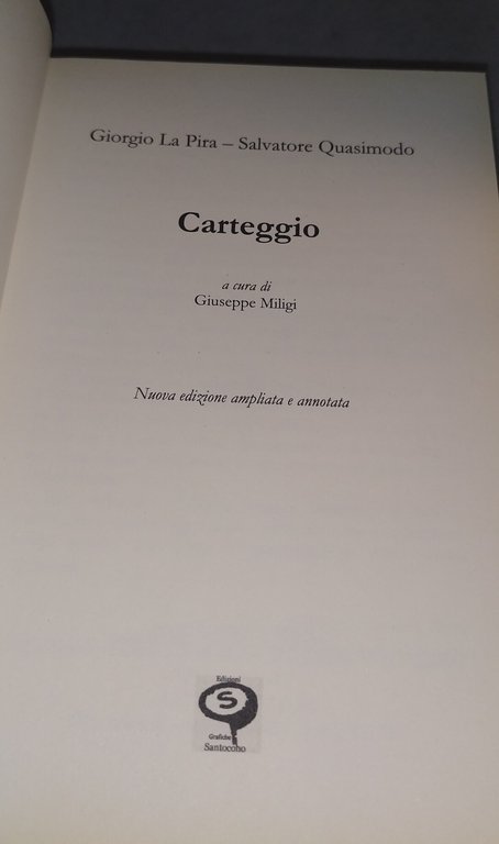 carteggio giorgio la pira salvatore quasimodo | Immagine Gallery 6