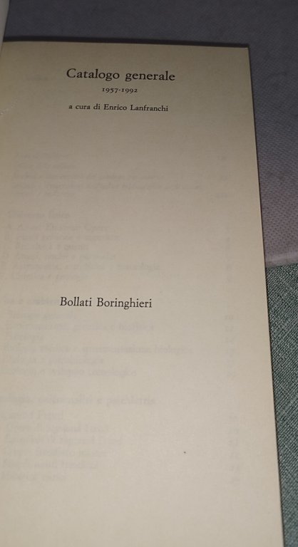 catalogo generale 1957-1992 bollati boringhieri | Immagine Gallery 5