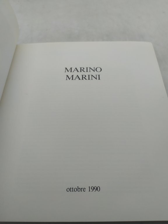 catalogo marino marini forni scultura 1990