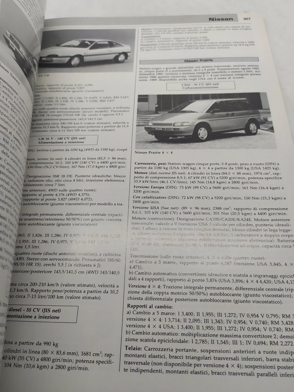 catalogo mondiale dell'auto 1990 edizione italiana di halllwag atuomobil revue