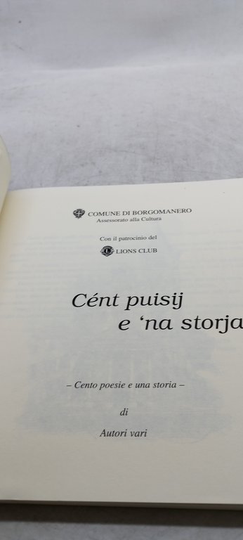 cènt puisij e 'na storja cento poesie e una storia