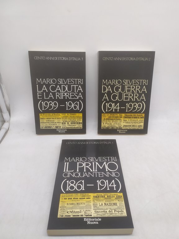 cento anni di storia d'italia 1861-1961 3 volumi cofanetto
