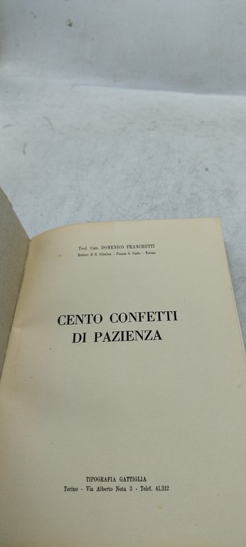 cento confetti di pazienza