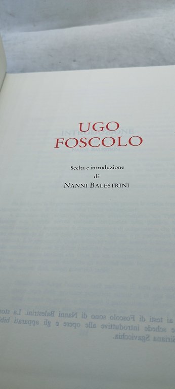 cento libri per mille anni ugo foscolo