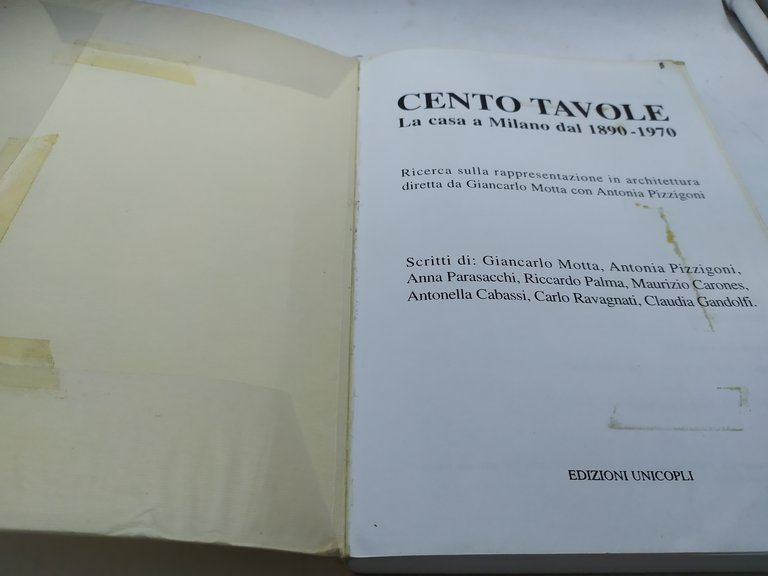 cento tavole la casa a milano dal 1890-1970 ricerca sulla …