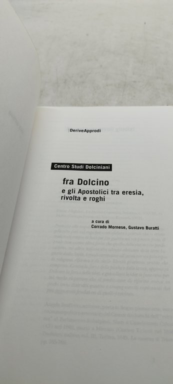 centro studi dolciniani fra dolcino e gli apostolici tra eresia …