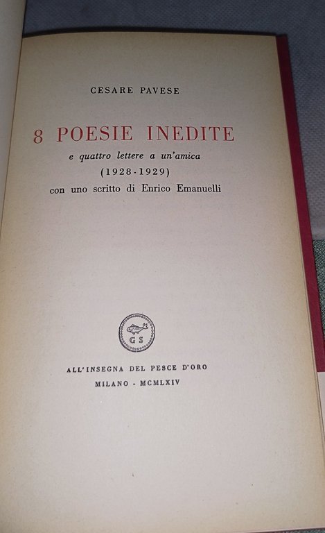 cesare pavese 8 poesie inedite e quattro lettere a un'amica … | Immagine Gallery 4