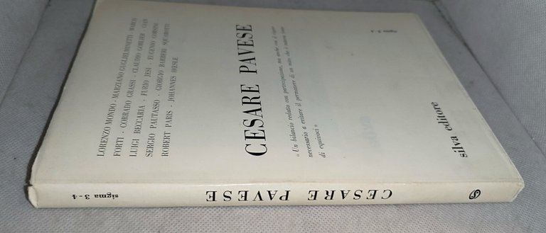 cesare pavese sigma 3-4 rivista trimestale | Immagine Gallery 4
