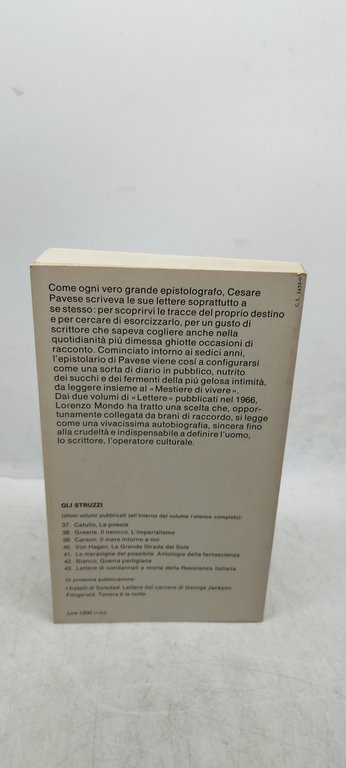 cesare pavese vita attraverso le lettere einaudi