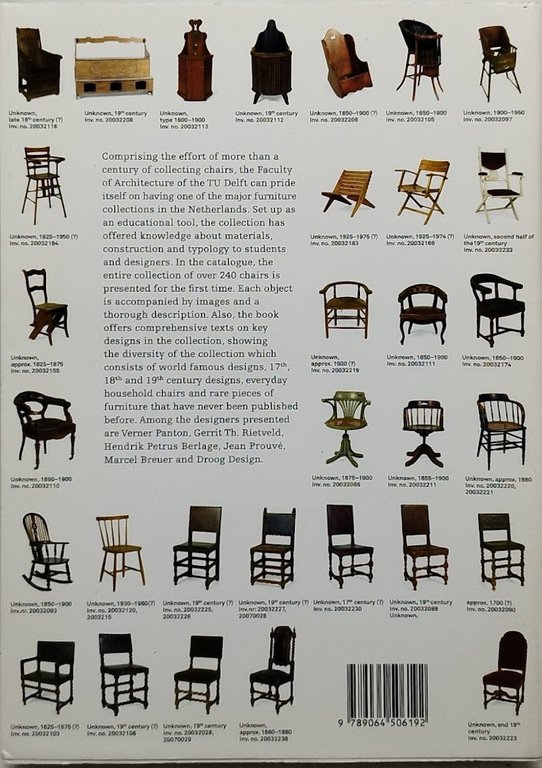 chairs catalogue of the delft faculty of architecture collection