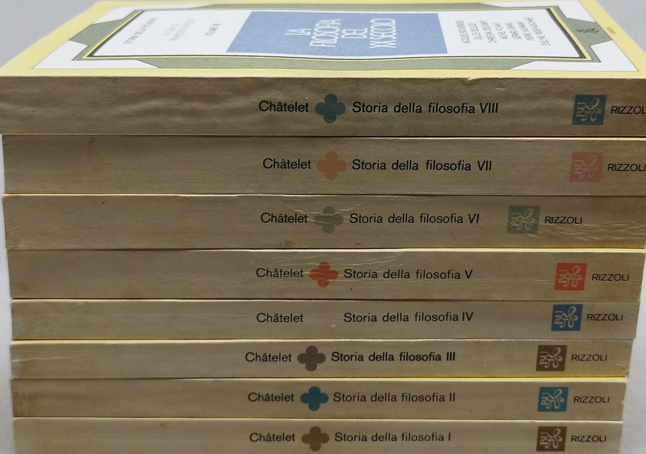 chatelet storia della filosofia 8 volumi rizzoli