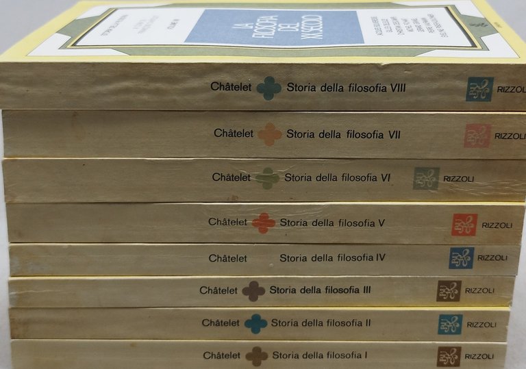 chatelet storia della filosofia 8 volumi rizzoli